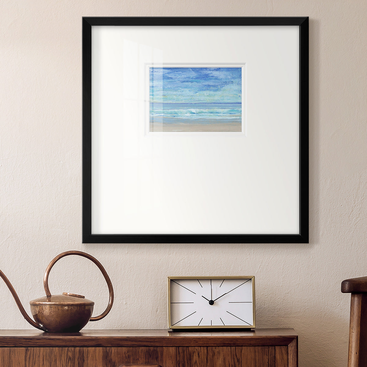 Rolling Surf I Premium Framed Print Double Matboard