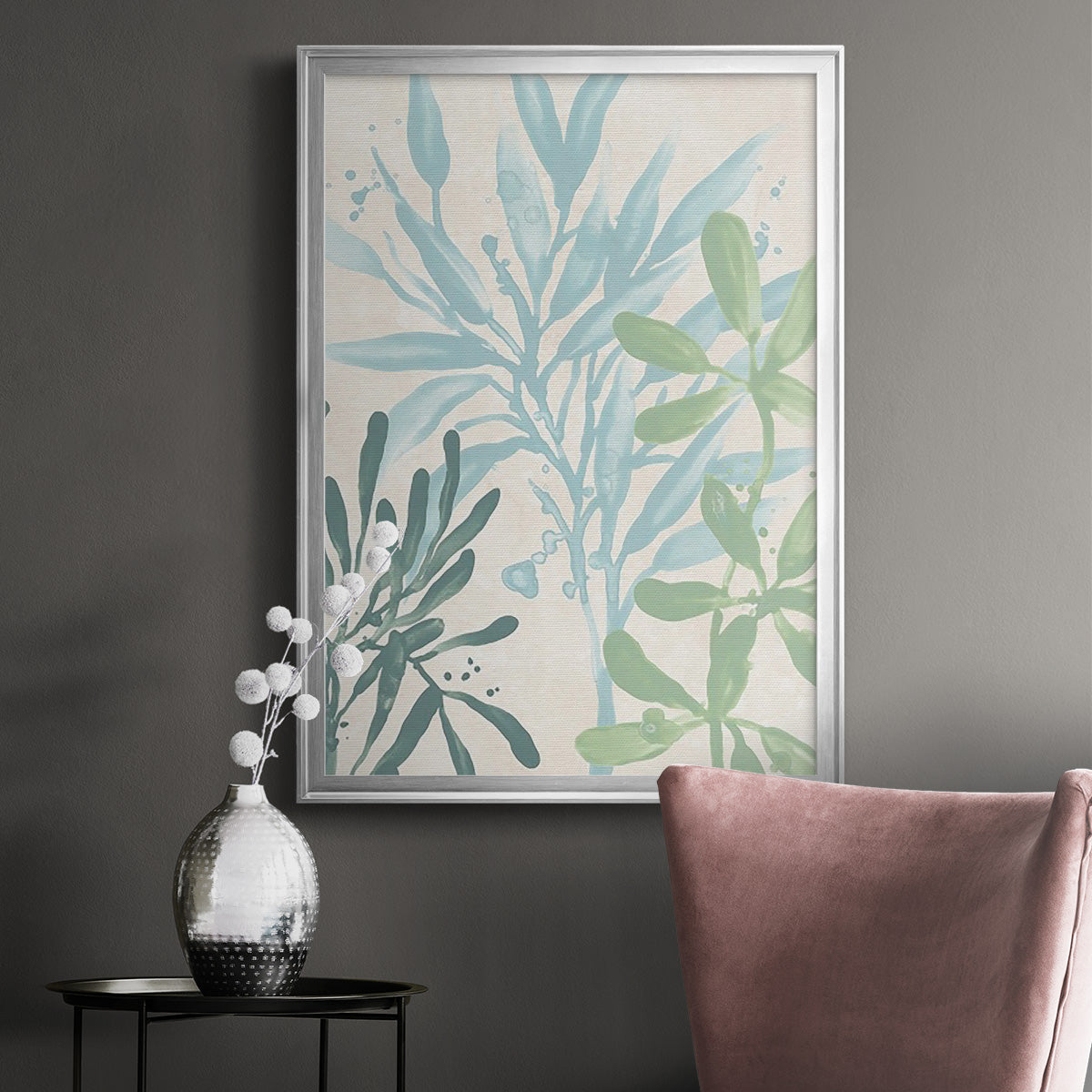 Swaying Seagrass III - Modern Framed Canvas Print