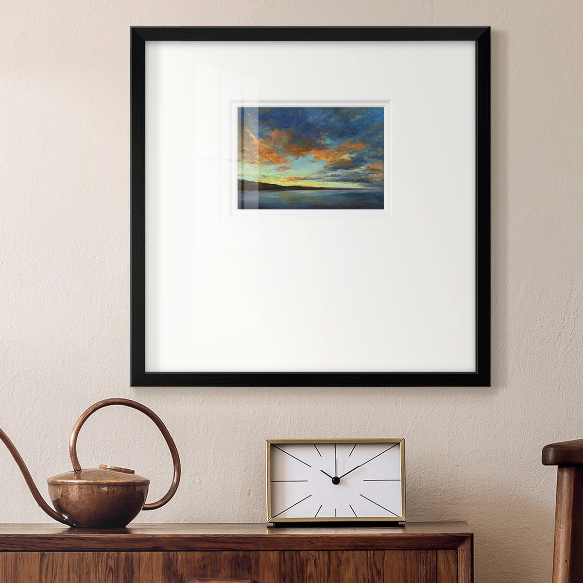 Coastal Views IV Premium Framed Print Double Matboard