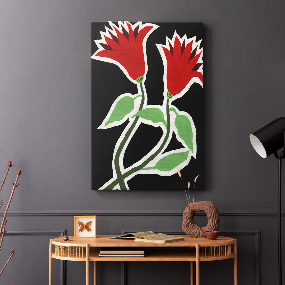 Pop Flowers VI - Canvas Art Print