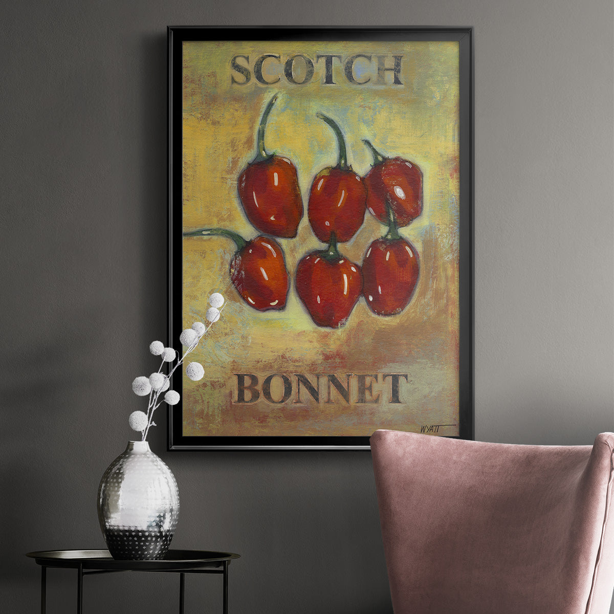 Scotch Bonnet - Modern Framed Canvas Print