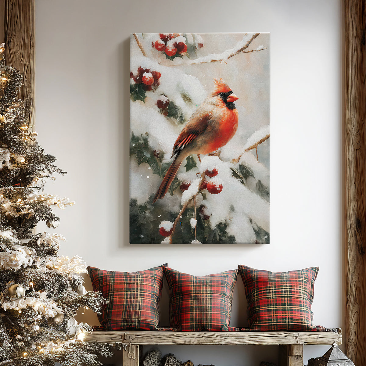 Sleigh of Golden Blessing - Canvas Art Print