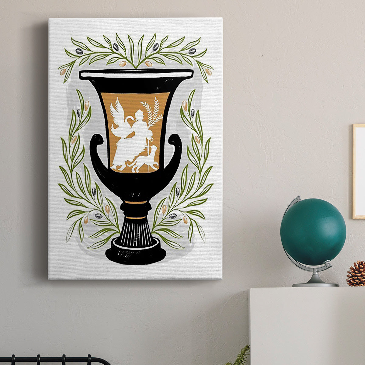 Greek Vases I Premium Gallery Wrapped Canvas - Ready to Hang