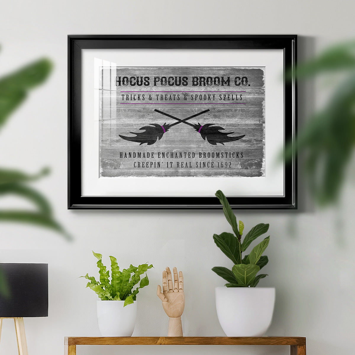 Hocus Pocus Broom Co. Premium Framed Print - Ready to Hang