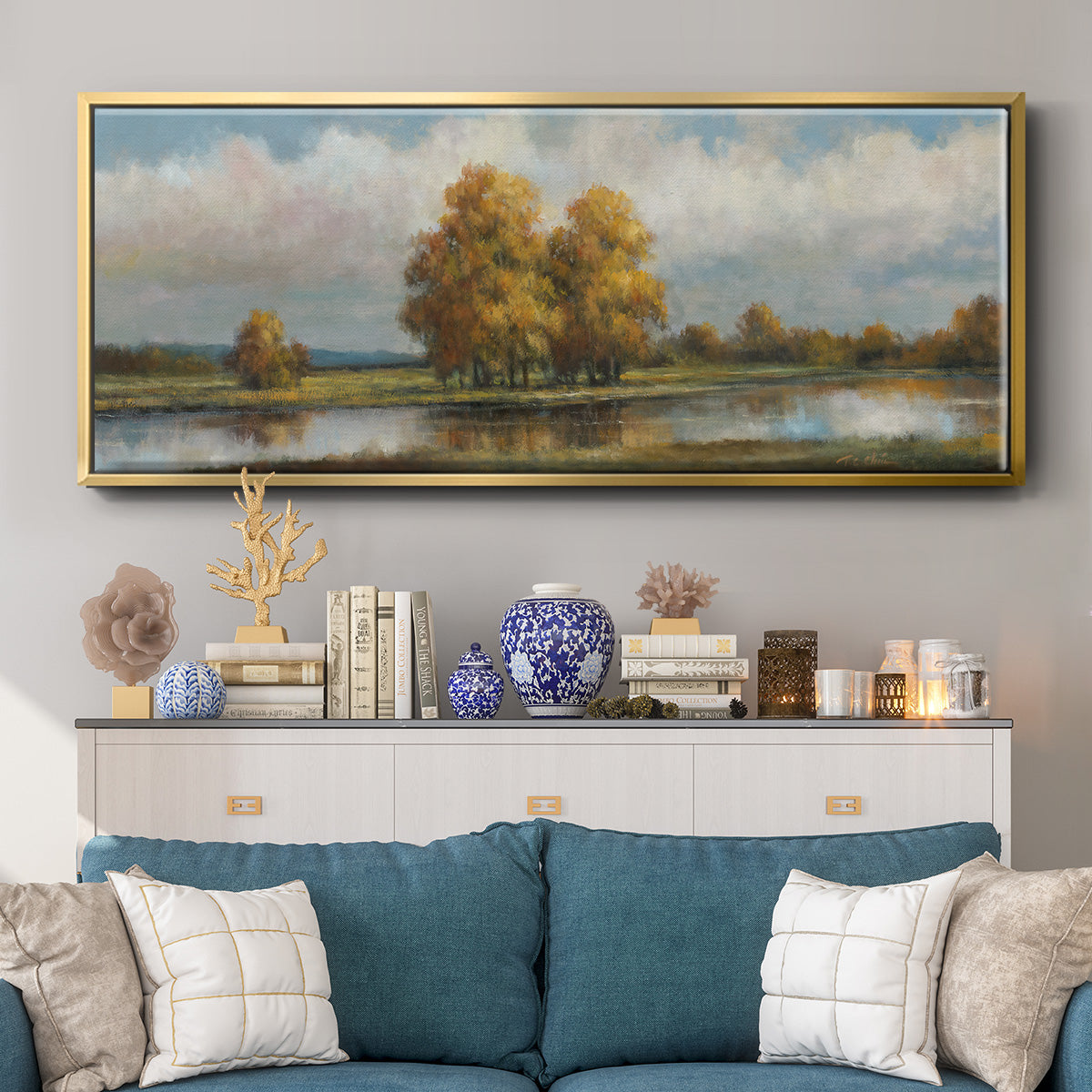 Shenandoah - Floater Framed Canvas Print