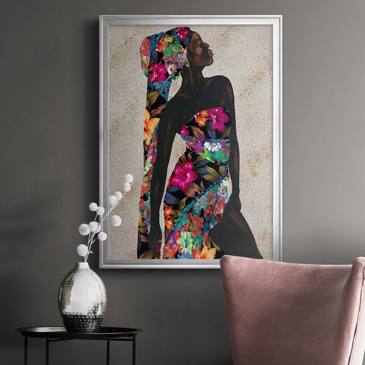 Woman Strong I - Modern Framed Canvas Print