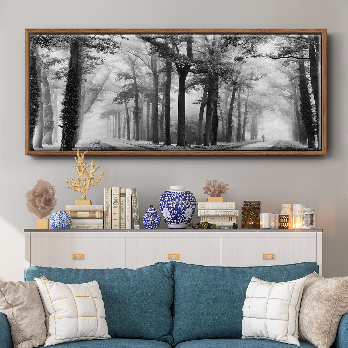 Turning Left Wasn't Right - Floater Framed Canvas Print