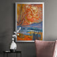 Cadmium Winter Solstice II - Modern Framed Canvas Print