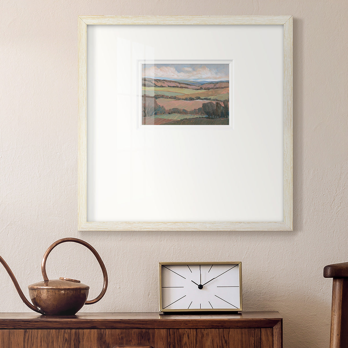 Hilly Countryside II Premium Framed Print Double Matboard