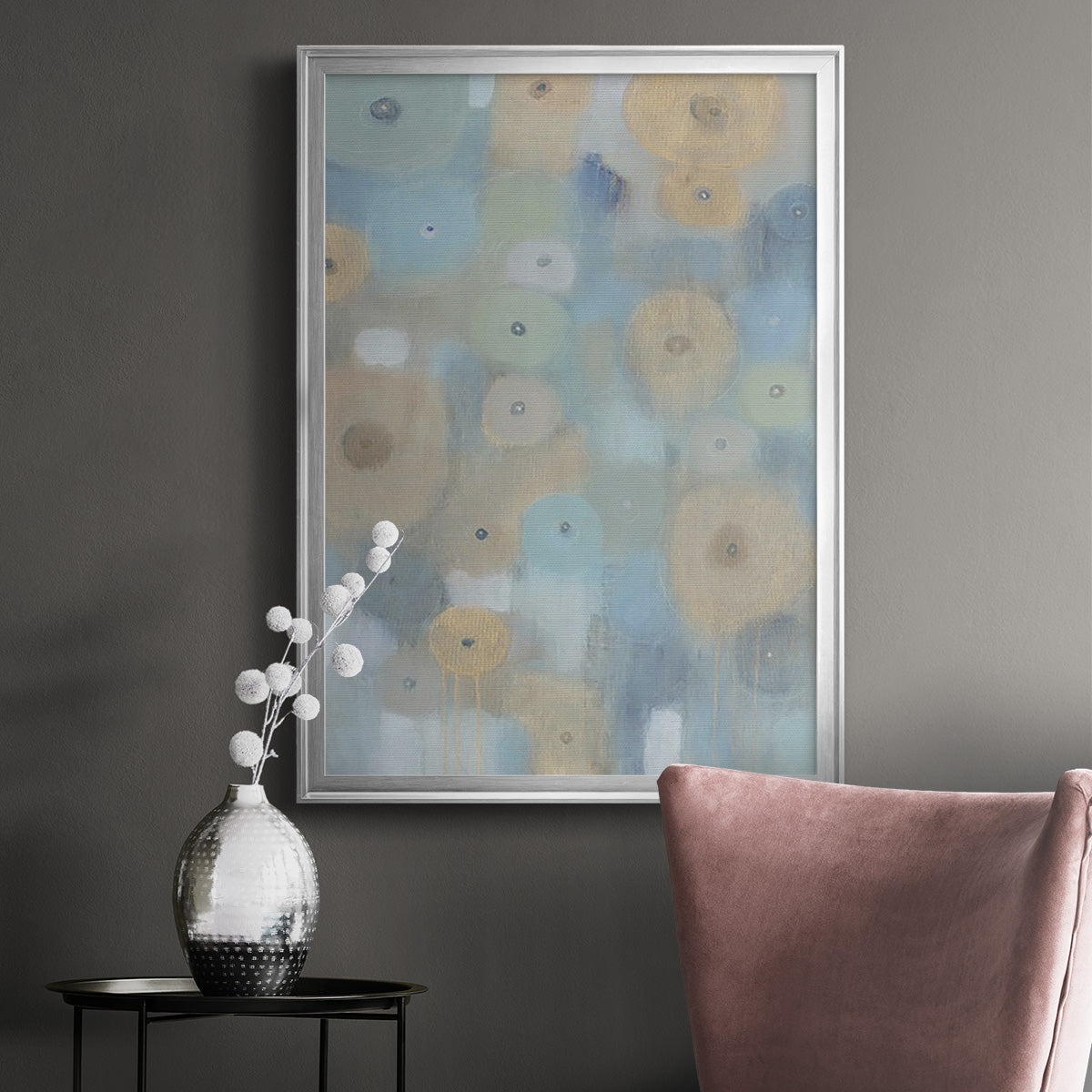 Spinning Wheels II - Modern Framed Canvas Print