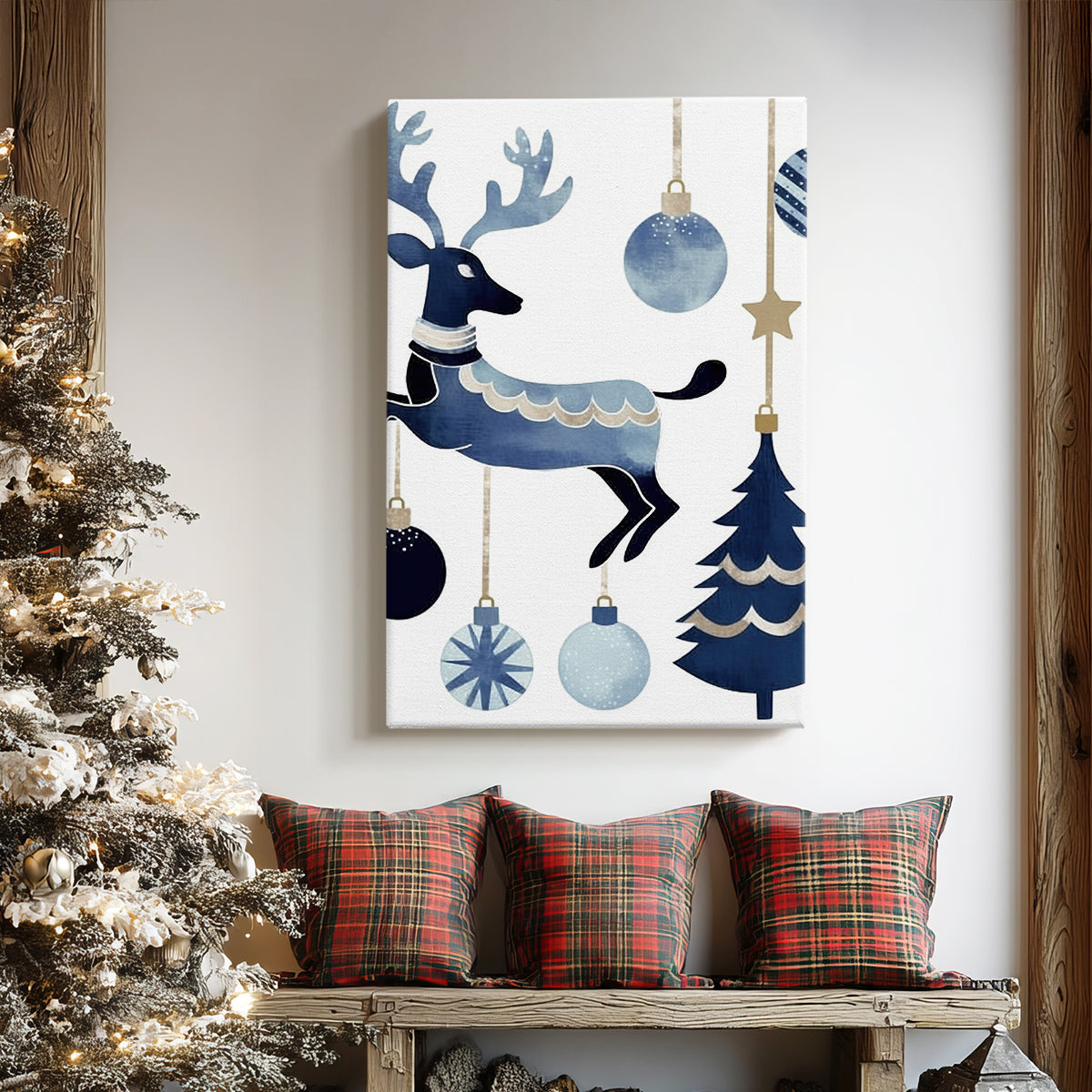Frostlit Icicles at Dawn - Canvas Art Print