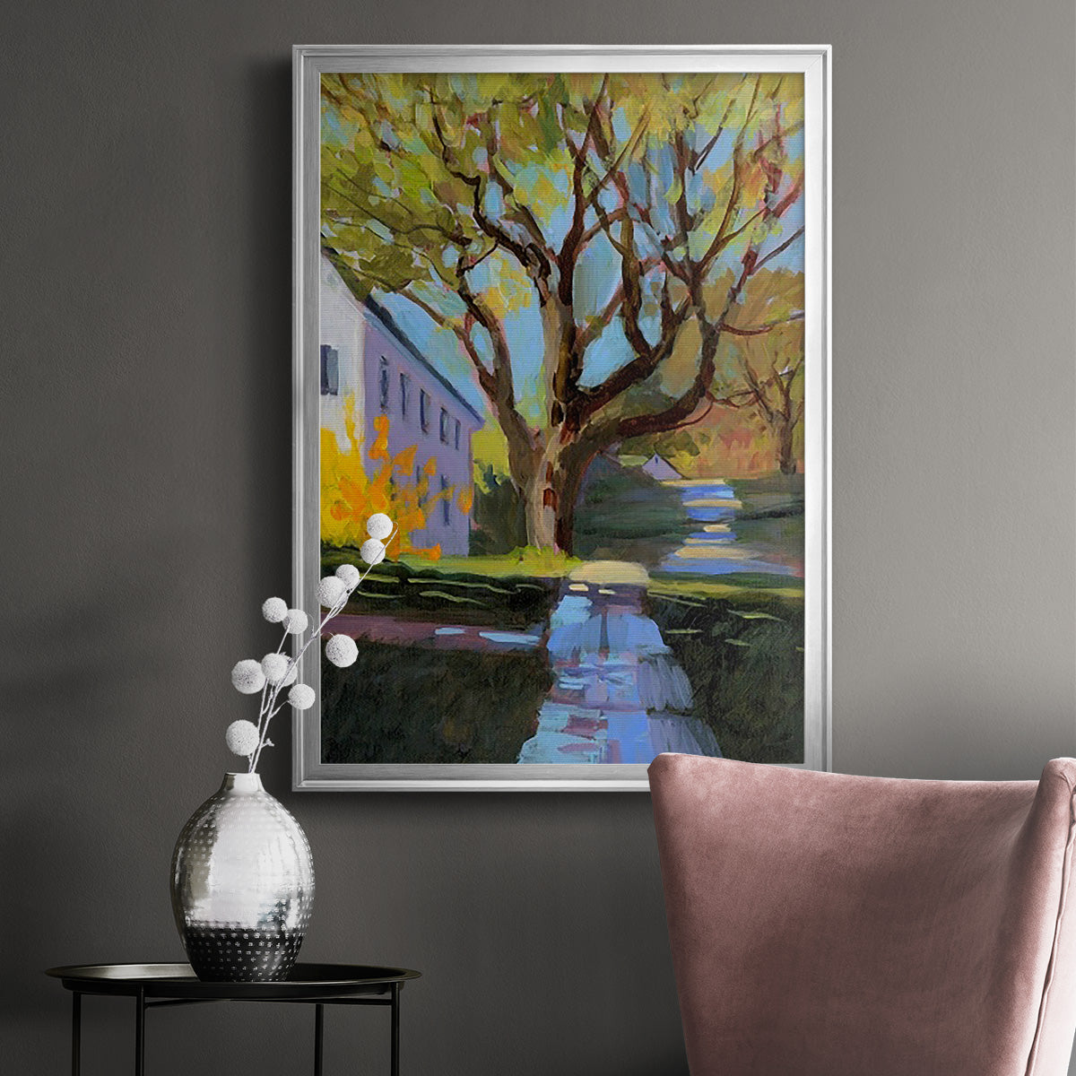 Spring in New England - Modern Framed Canvas Print