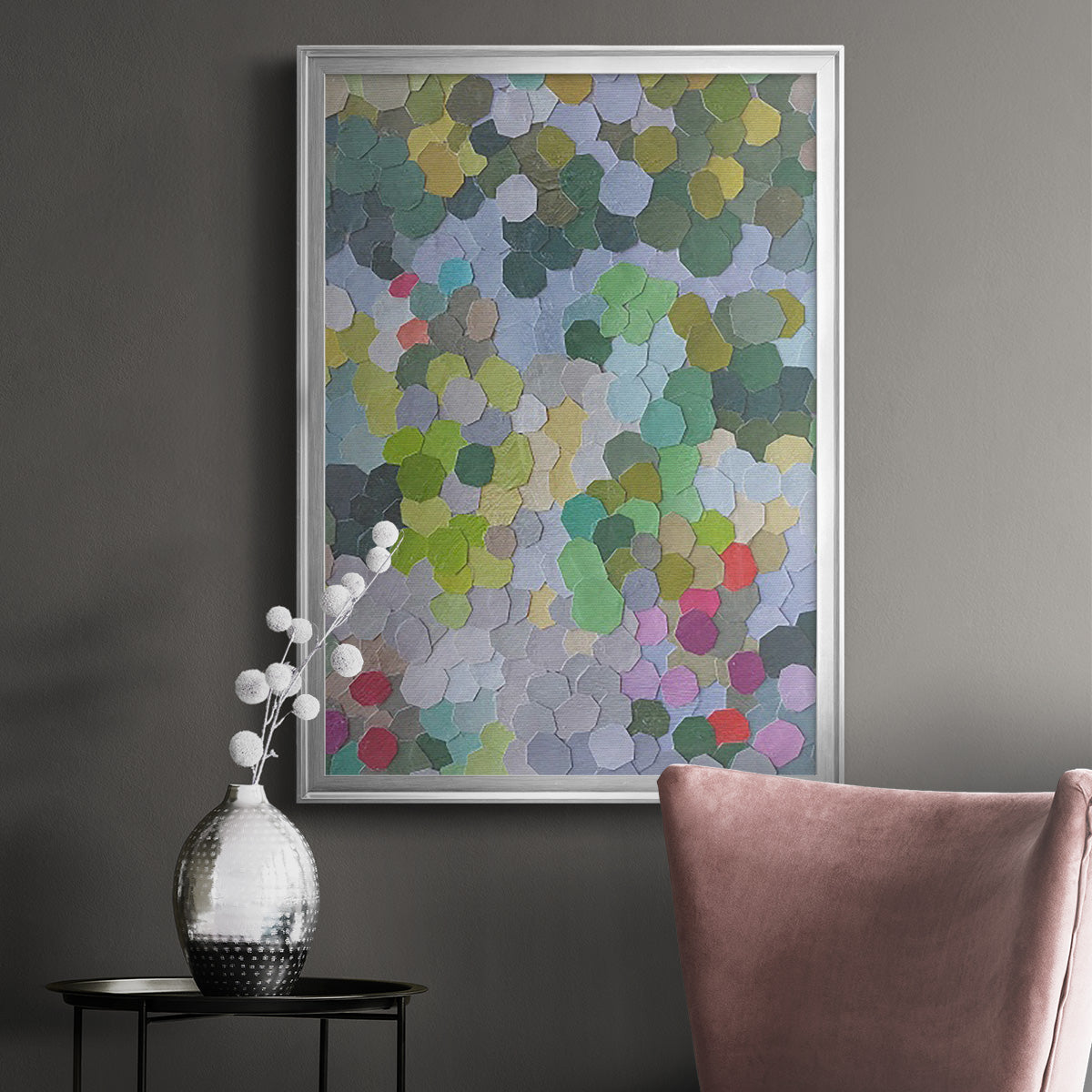 Huntington Gardens - Modern Framed Canvas Print