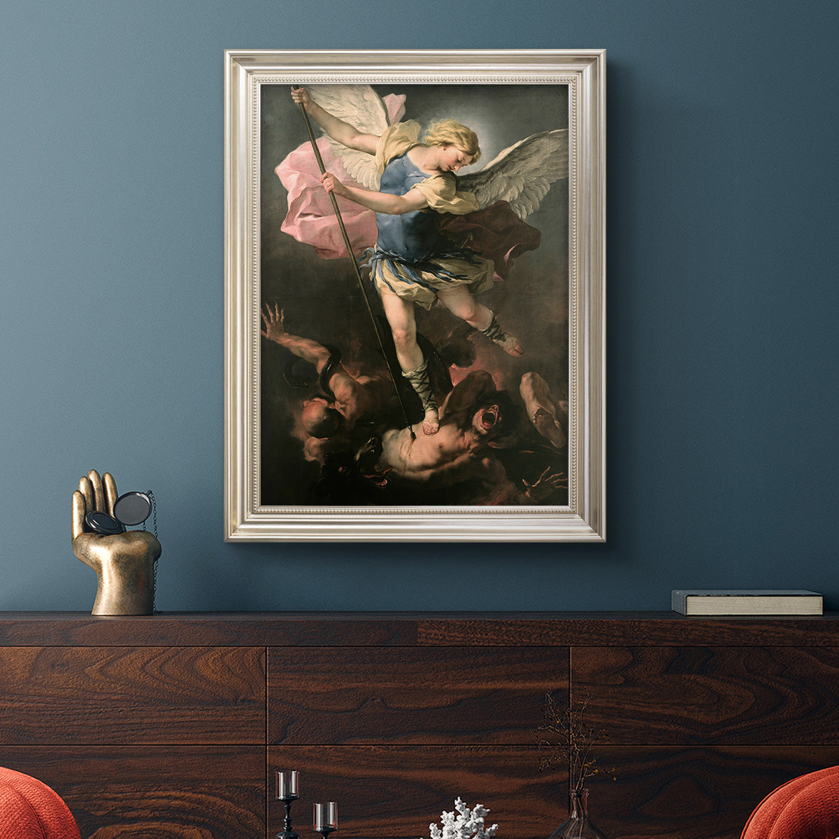 St. Michael - Ornate Framed Canvas Print