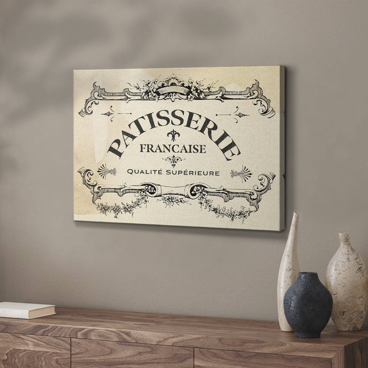 Antique French Label I - Canvas Art Print