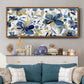 Golden Indigo - Floater Framed Canvas Print