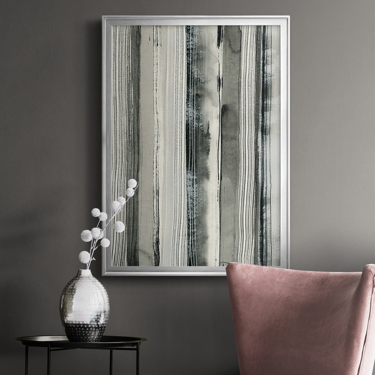 Differing Parallels I - Modern Framed Canvas Print