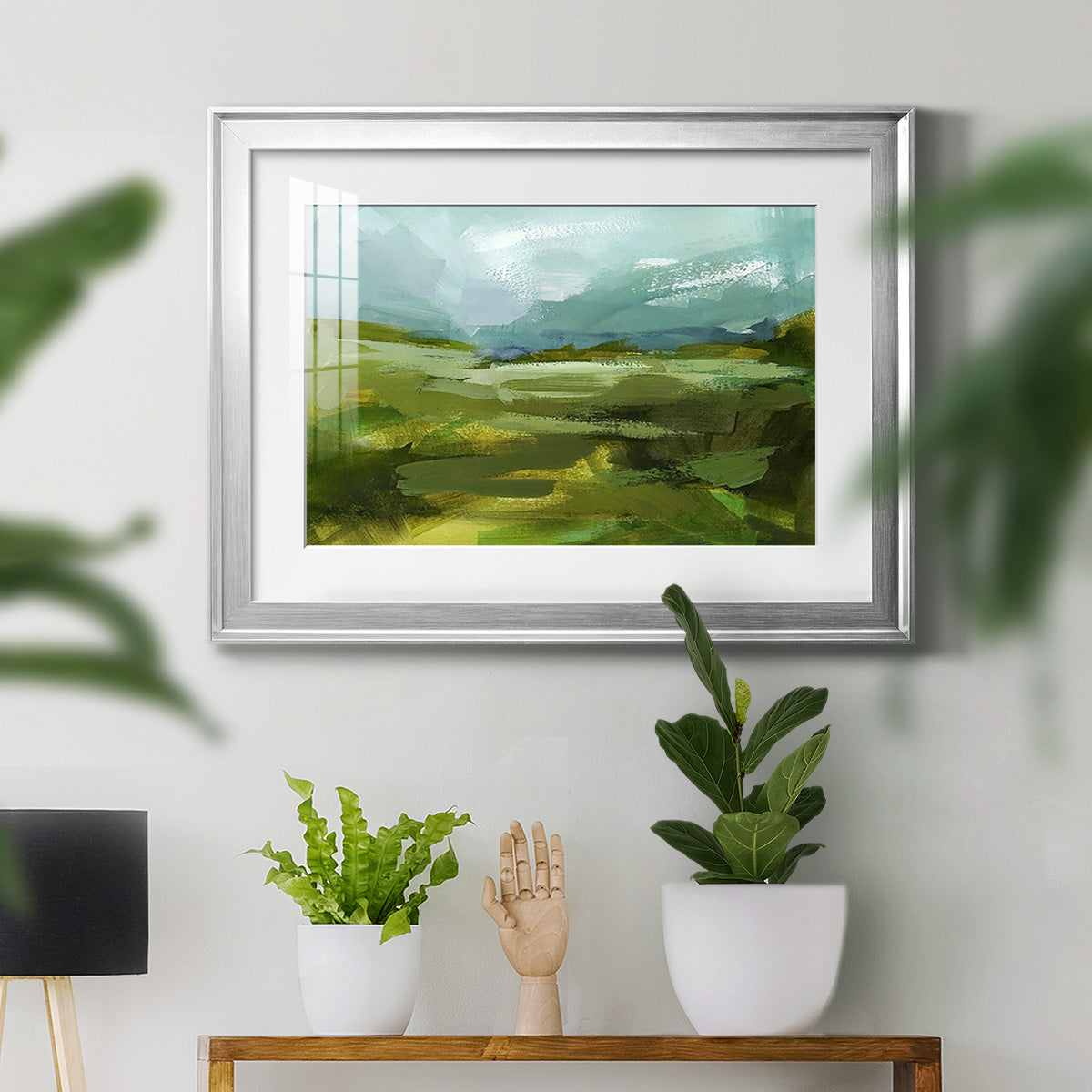 Emerald View II Premium Framed Print - Ready to Hang