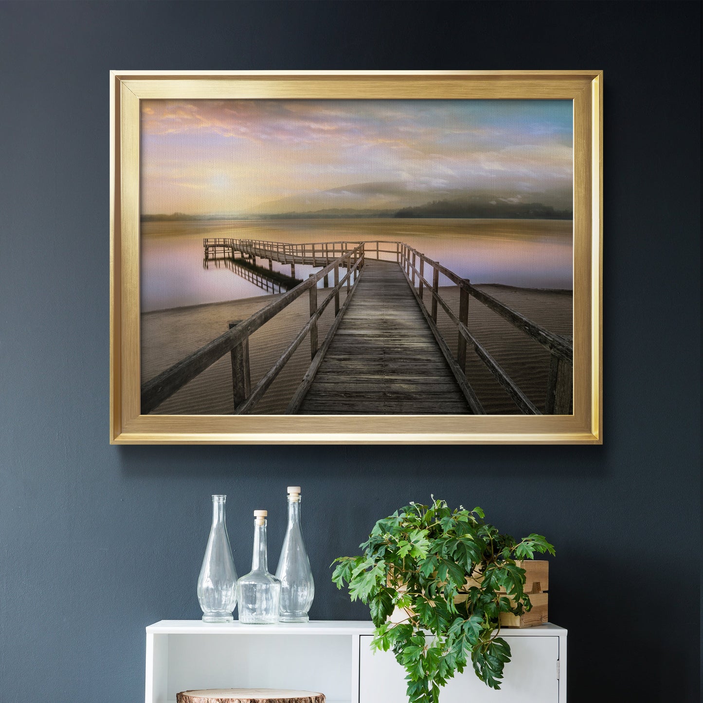 Morning on the Lake Premium Classic Framed Canvas - Ready to Hang