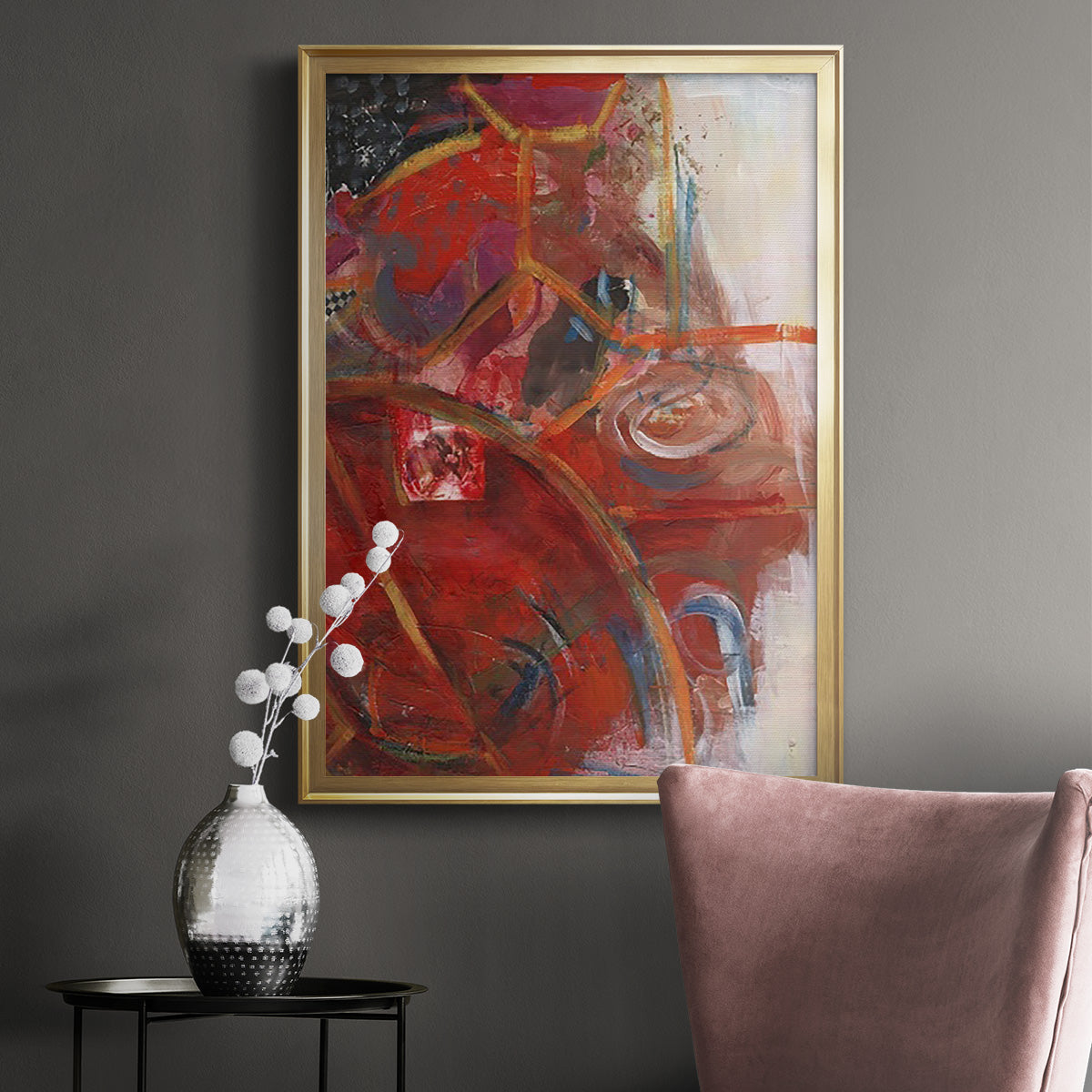 City Life I - Modern Framed Canvas Print