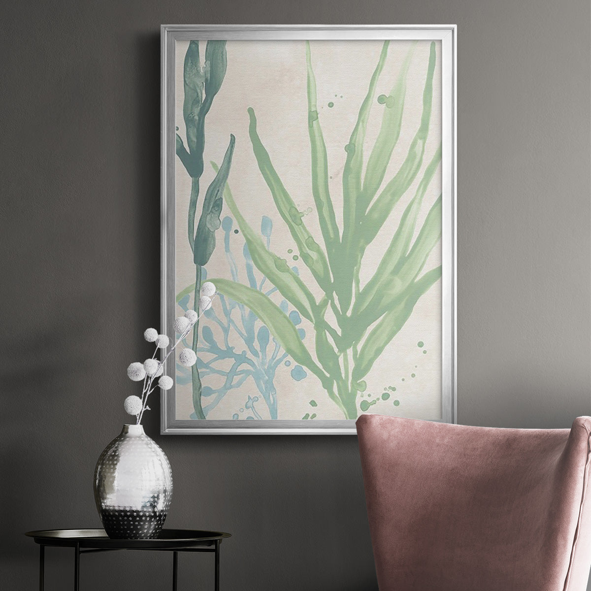 Swaying Seagrass I - Modern Framed Canvas Print