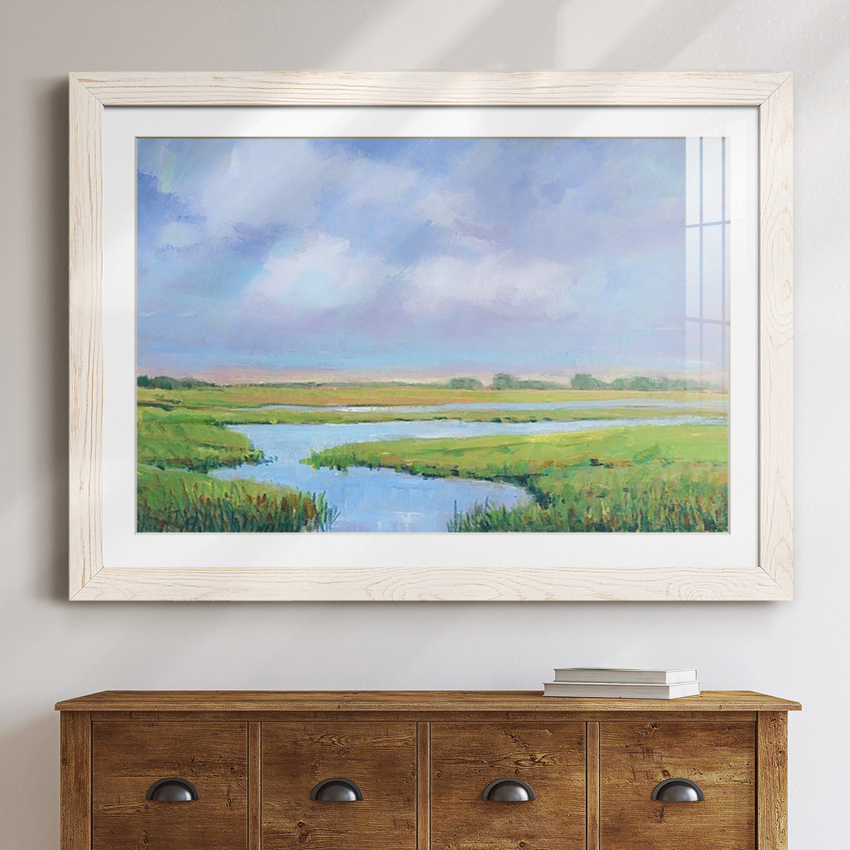 Summer Marsh II - Barnwood Framed Art Print