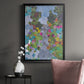 Magenta Garden - Modern Framed Canvas Print