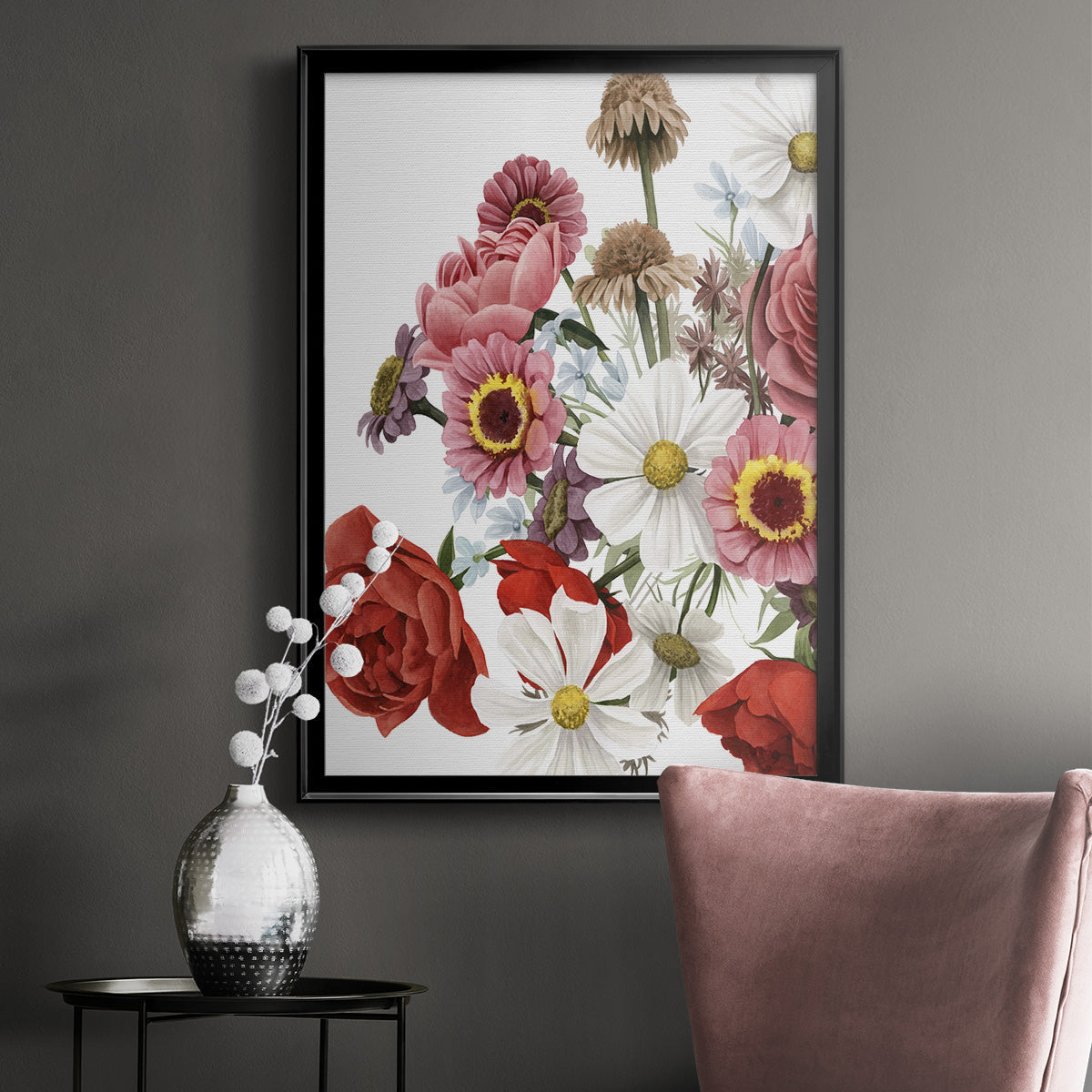 Modern Arrangement II - Modern Framed Canvas Print