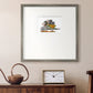 Raccoon Wheelbarrow Premium Framed Print Double Matboard