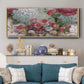 Contained Blooms - Floater Framed Canvas Print