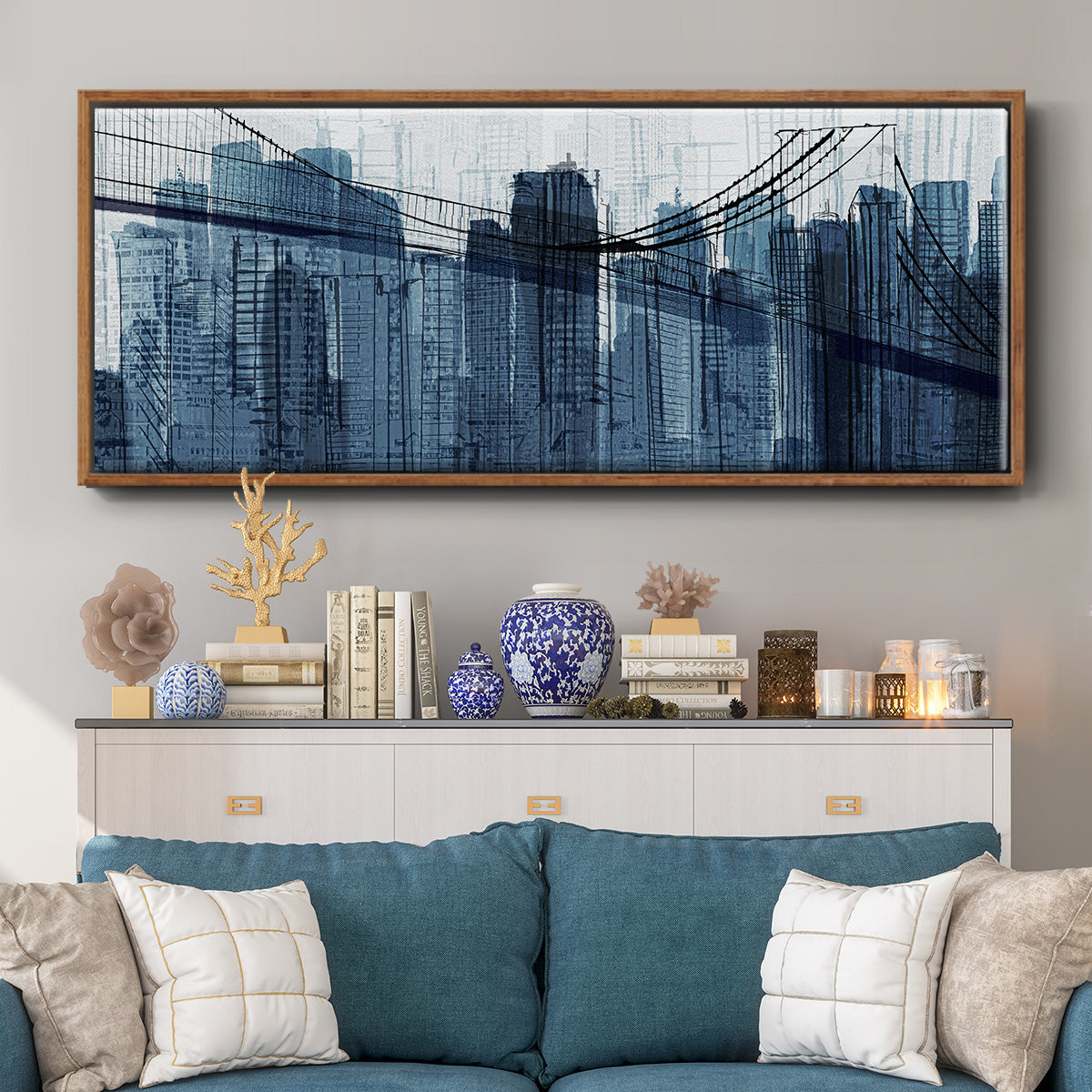 The Other Side - Floater Framed Canvas Print