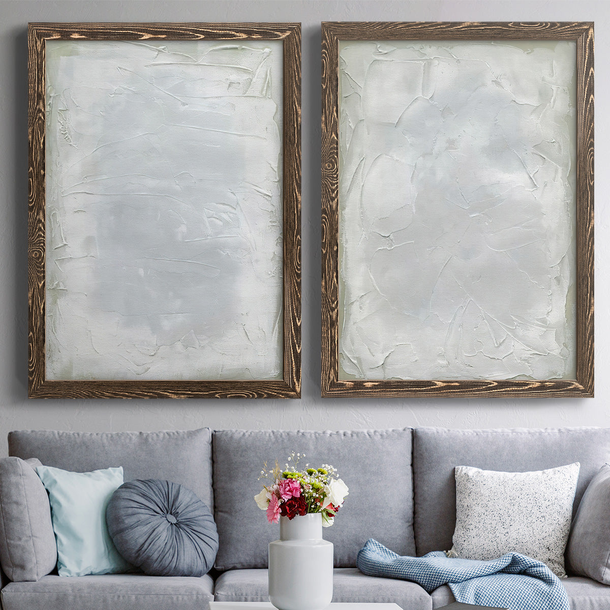 Subtle Transitions I - Premium Framed Canvas 2 Piece Set - Ready to Hang