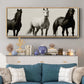 Wild Stallions - Floater Framed Canvas Print