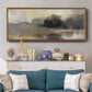 Misty Pond - Floater Framed Canvas Print