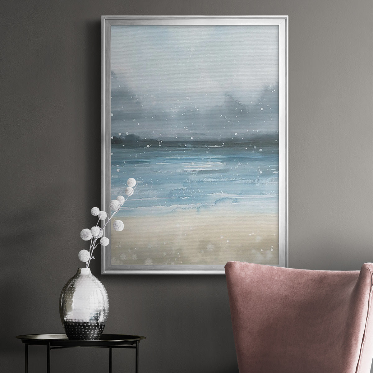 Stars and the Sea I - Modern Framed Canvas Print