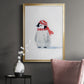 Penguin Play II - Modern Framed Canvas Print