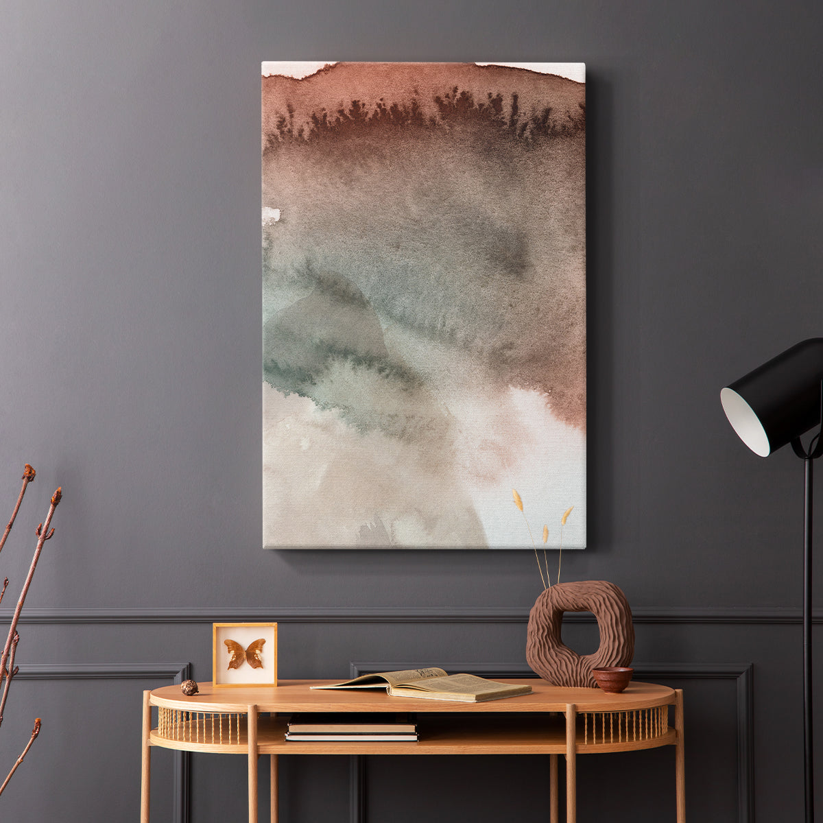 Red Ochre Abstract IV - Canvas Art Print