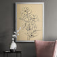 Magnolia Sketch I - Modern Framed Canvas Print