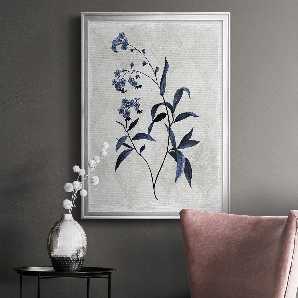 Harlequin Botanical I - Modern Framed Canvas Print