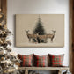 Tinsel-Gold Village at Dusk - Canvas Art Print