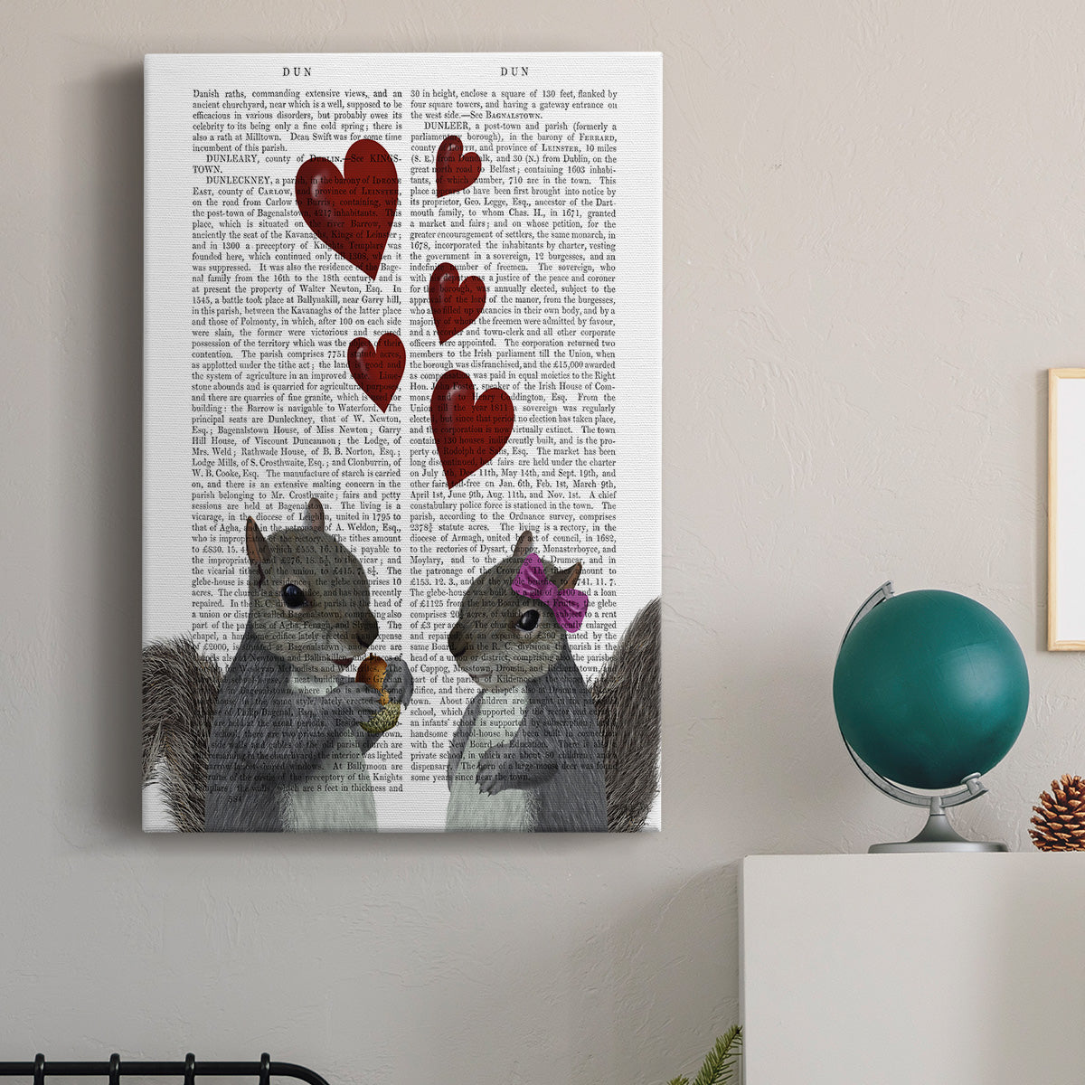 Squirrel Love Premium Gallery Wrapped Canvas - Ready to Hang