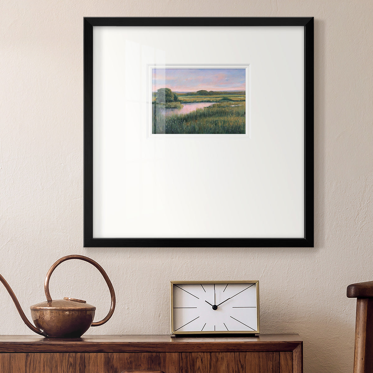 Spring Marsh I Premium Framed Print Double Matboard