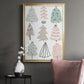 Christmas Tree Sketchbook I - Modern Framed Canvas Print