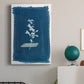 Cyanotype Pressed Leaves I Premium Gallery Wrapped Canvas - Ready to Hang