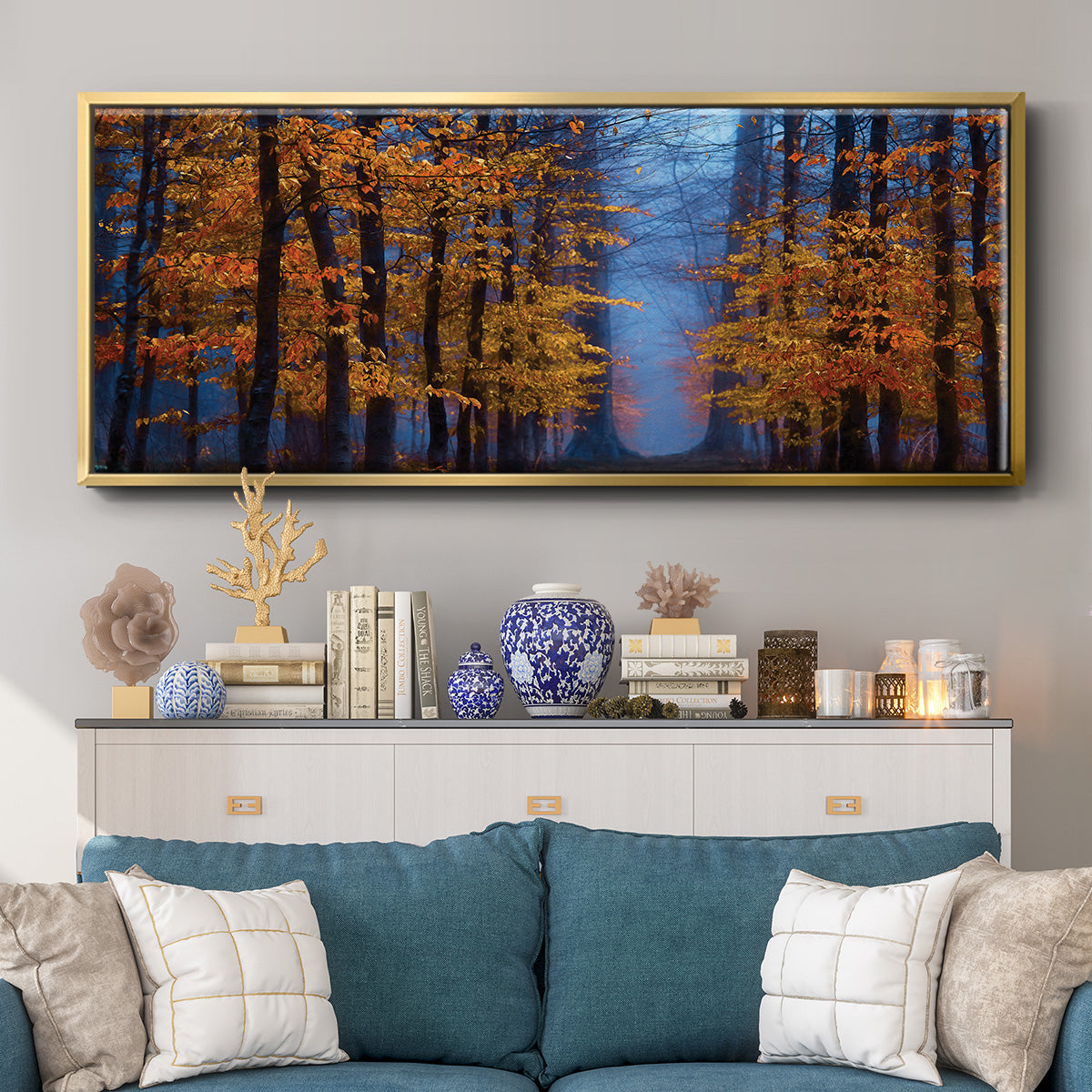 The Path of Midas - Floater Framed Canvas Print
