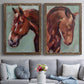 Paint by Number Horse I - Premium Framed Canvas 2 Piece Set - Ready to Hang