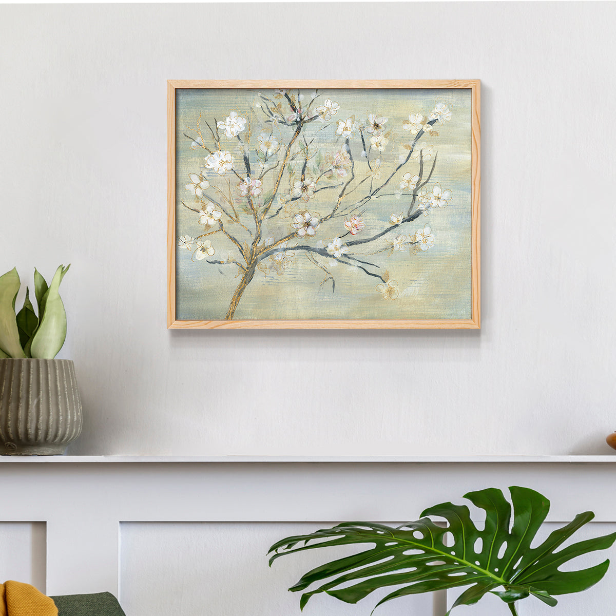 45272,flower,branch,blossom,pastel,artwork,nature,painting,delicate,floral,serene,beauty,wall art,spring,decoration,artist,texture,color,composition,art piece,framed,botanical,tranquility,design,elegance,home decor,aesthetic,white,nature-inspired,seasonal,visual art,creative,contemporary,impressionism,soft tones,peaceful,spring flowers,ornamental,Re-stickable,Abstract