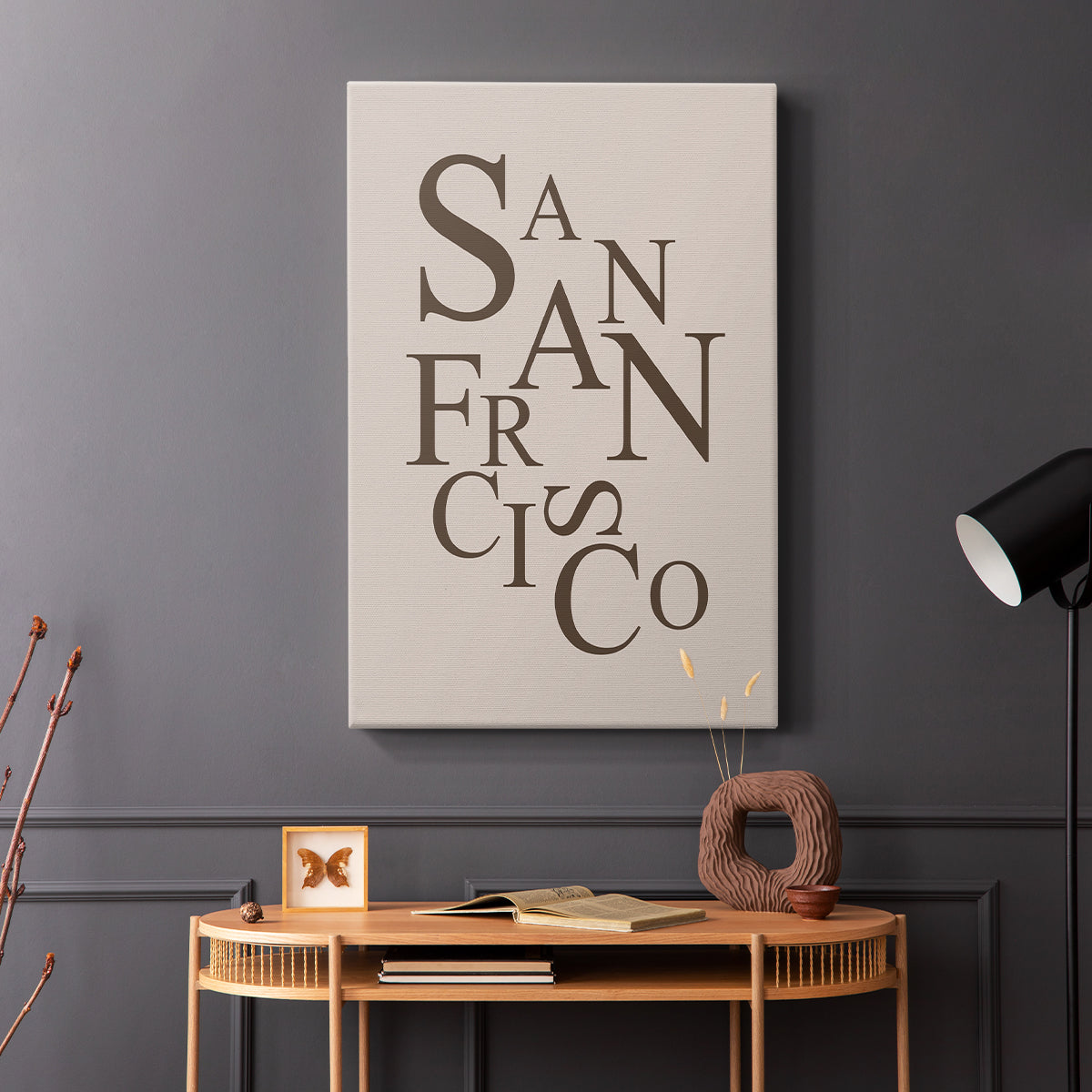 Neutral City Center Type II - Canvas Art Print