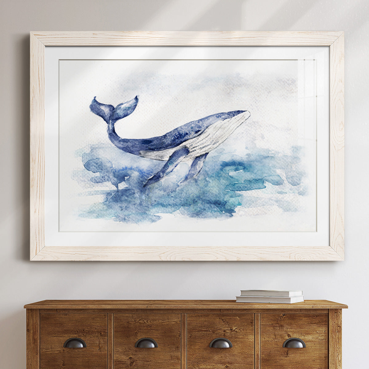 Beautiful Breach - Barnwood Framed Art Print
