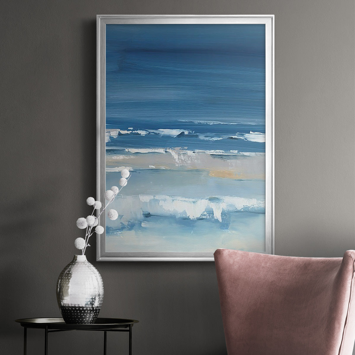 Coastal Colors I - Modern Framed Canvas Print